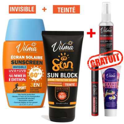 Ecran Solaire Invisible SPF 60+ et Teinté Beige – SPF 50+