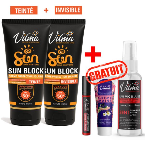 2 Ecran Solaire Invisible et Teinté Beige - SPF 50+