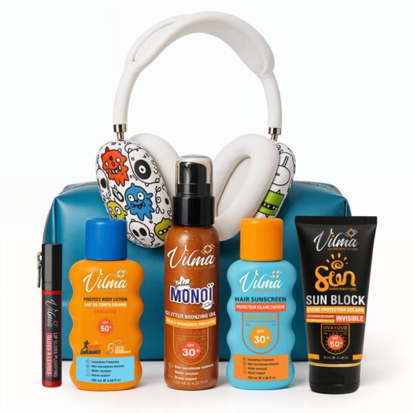 kit plage 5in1 - Ecran Invisible SPF 50+ - casque Bluetooth gratuit