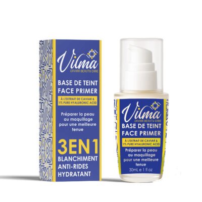 Base de Teint 3-en-1 – Caviar & Acide Hyaluronique – Éclat, Anti-Rides, Hydratation